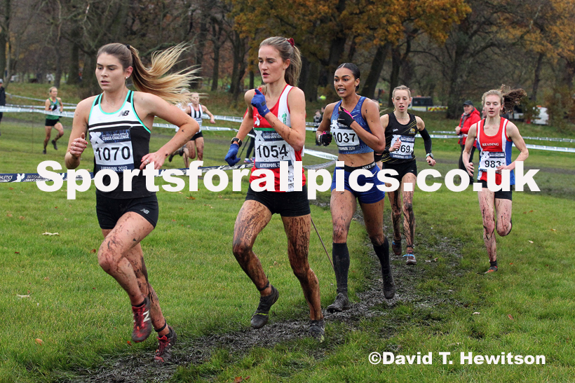 Senior and under-23 women, 2019 European Cross Country Trials and British Cross Challenge, Sefton Park, Liverpool.  Photo: David T. Hewitson/Sports for All Pics